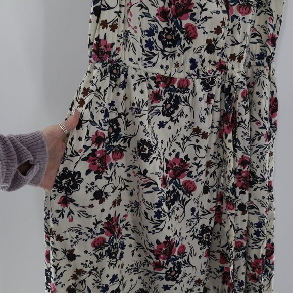 B.O.G Collective Wrap Dress Womens M Ivory Romantic Boho Garden Party Feminine - Picture 10 of 16